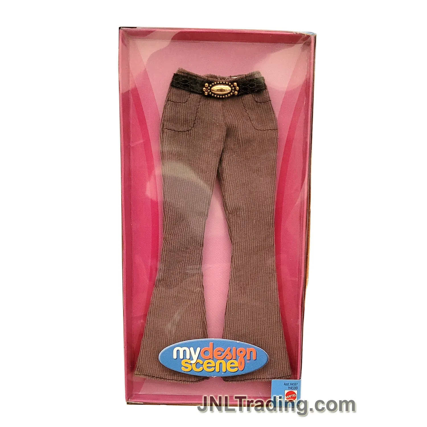 Year 2004 Barbie My Design Scene Fashion Outfit Accessory H4599 with Corduroy Pants